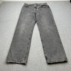 Levi's Premium 501XX Button Fly Jeans Womens 28x30 (30x29) Gray Denim Big E